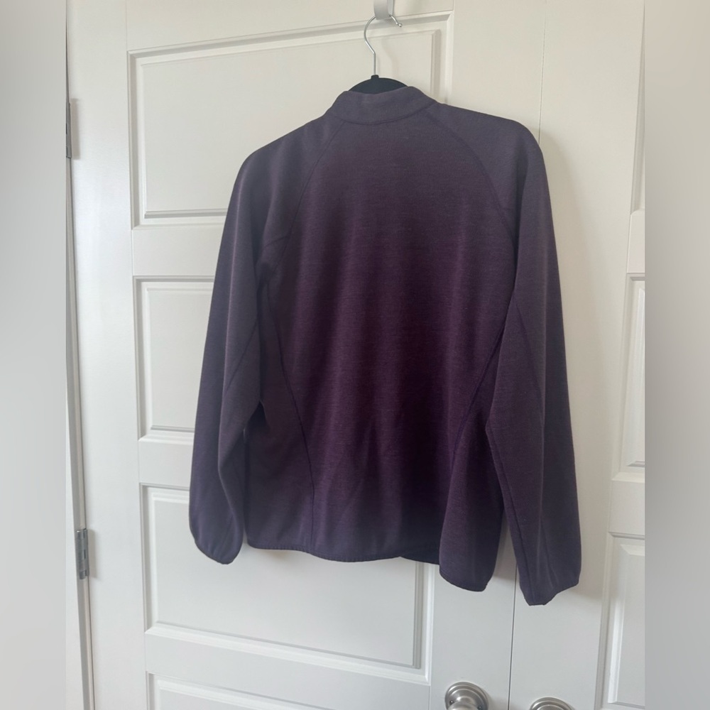 Outdoor Research Purple Knit Mock Neck Zip Up Sweater Womens Size XLarge - Picture 6 of 7